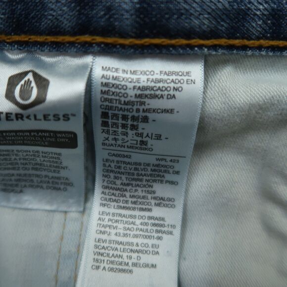 Levi's 569 Jeans Mens Size-38x30 Blue Loose Straight 100% Cotton Denim Pants - Picture 10 of 16